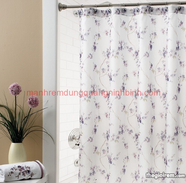 Một phòng tắm đẹp với những gam màu nhẹ nhàng,